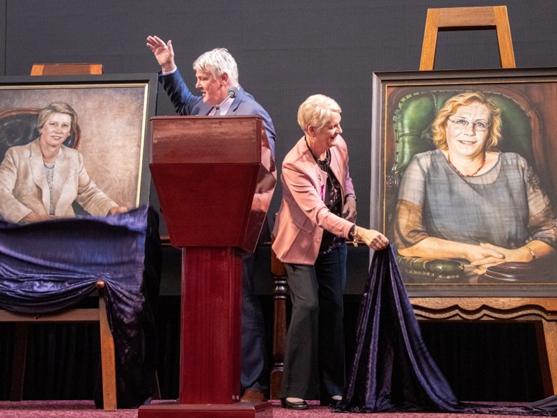 Portraits honour pioneering women of parliament